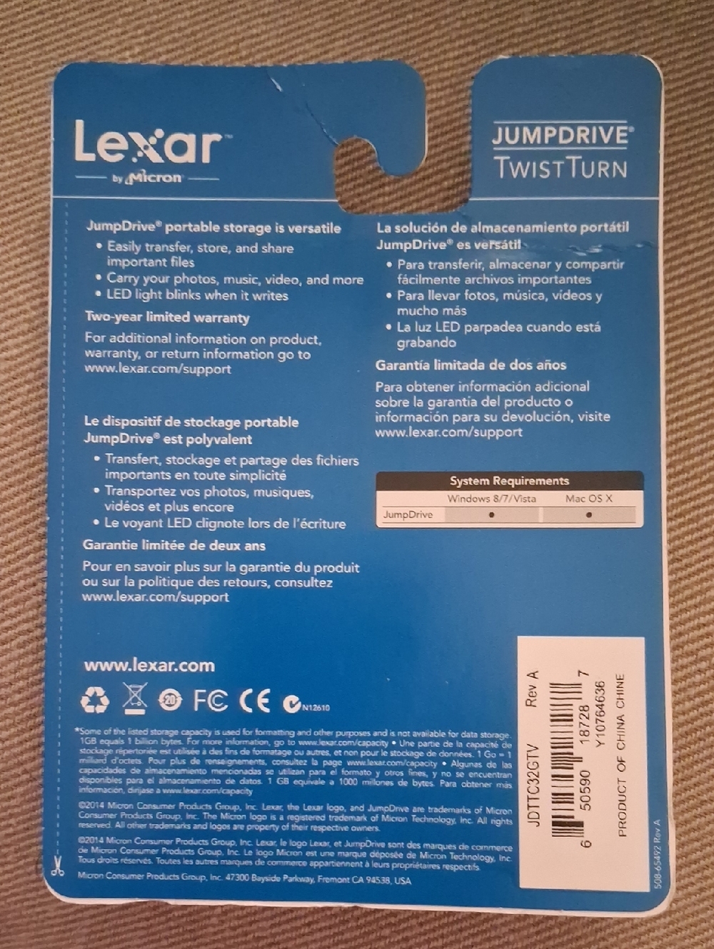 Sealed Lexar JumpDrive TwistTurn 32GB USB Flash Drive – Special Edition Cat - Picture 2 of 2